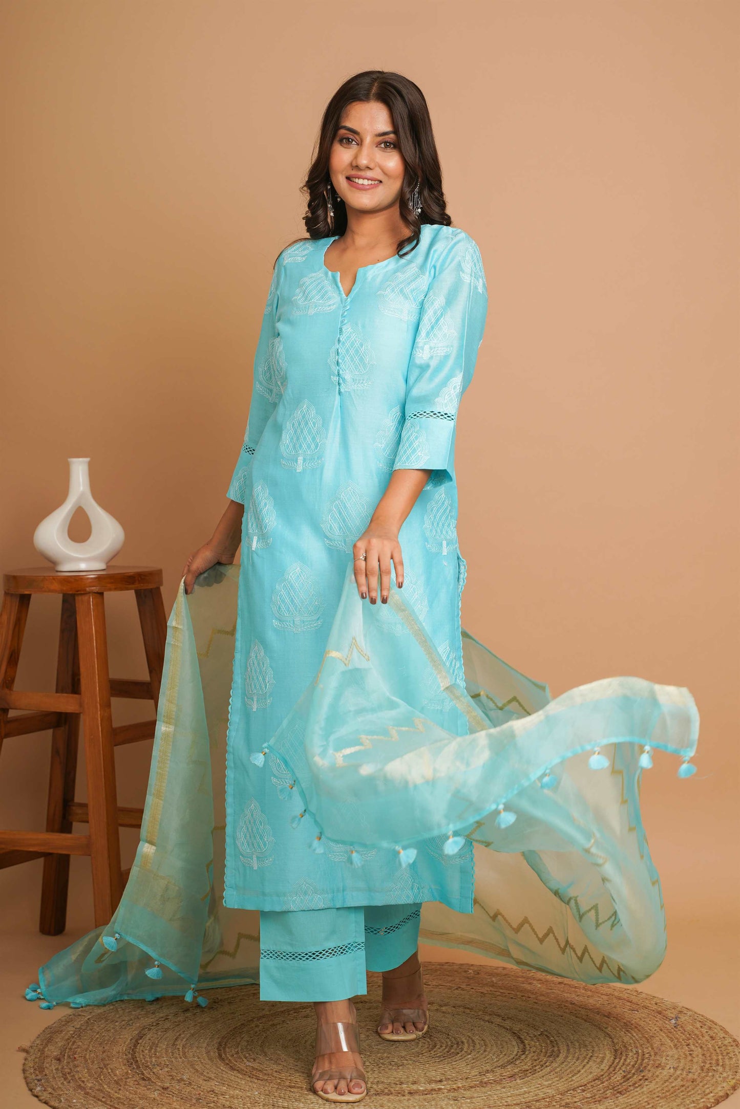 Turquoise Suit Set
