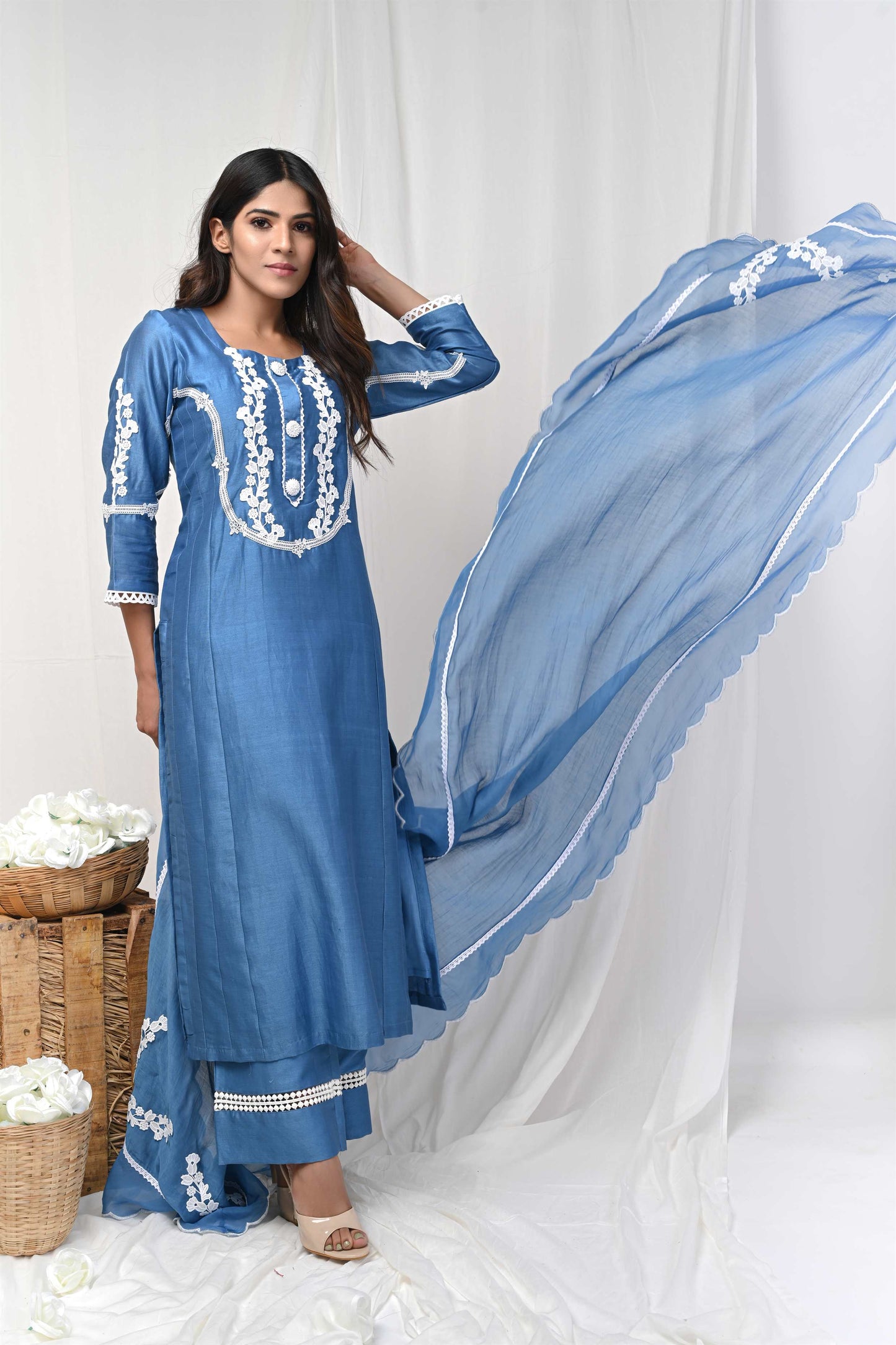 Steel Blue Dress