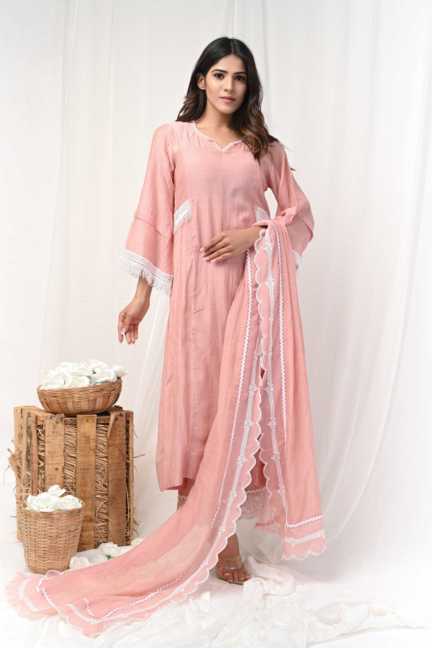 Crepe Color Dress