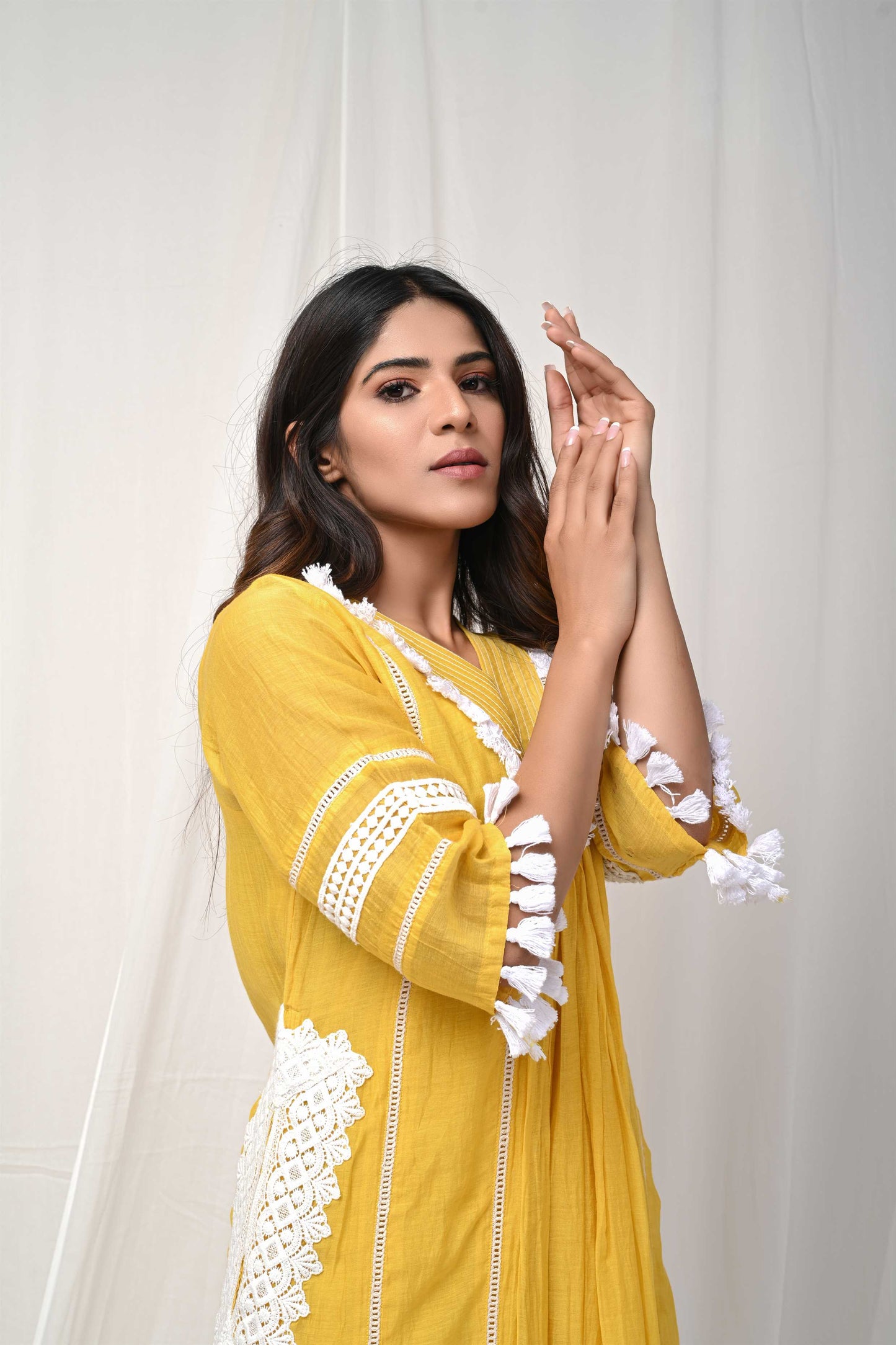 Yellow Side Pocket 2 Pc Set