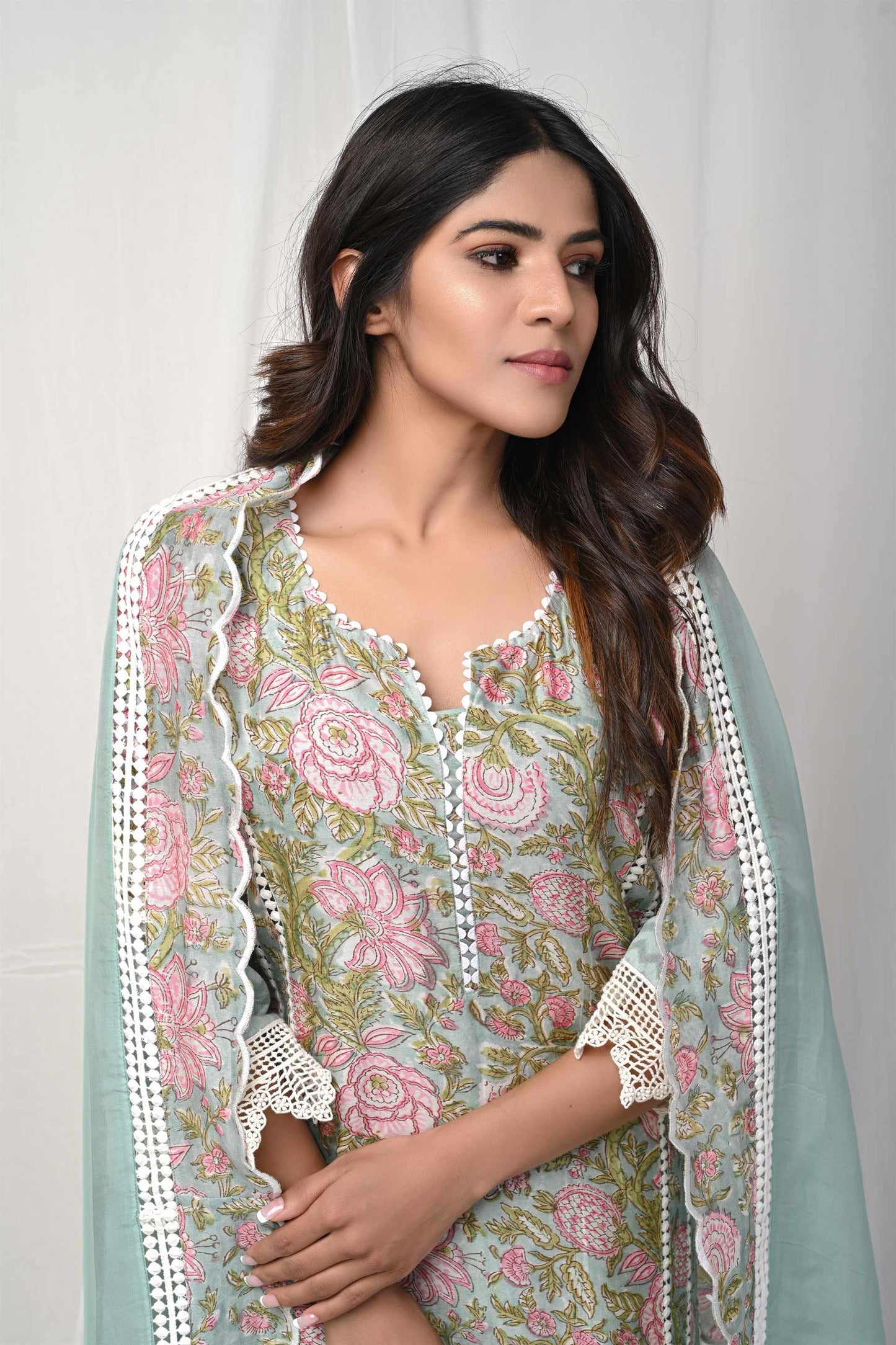 Floral Turquoise Dress