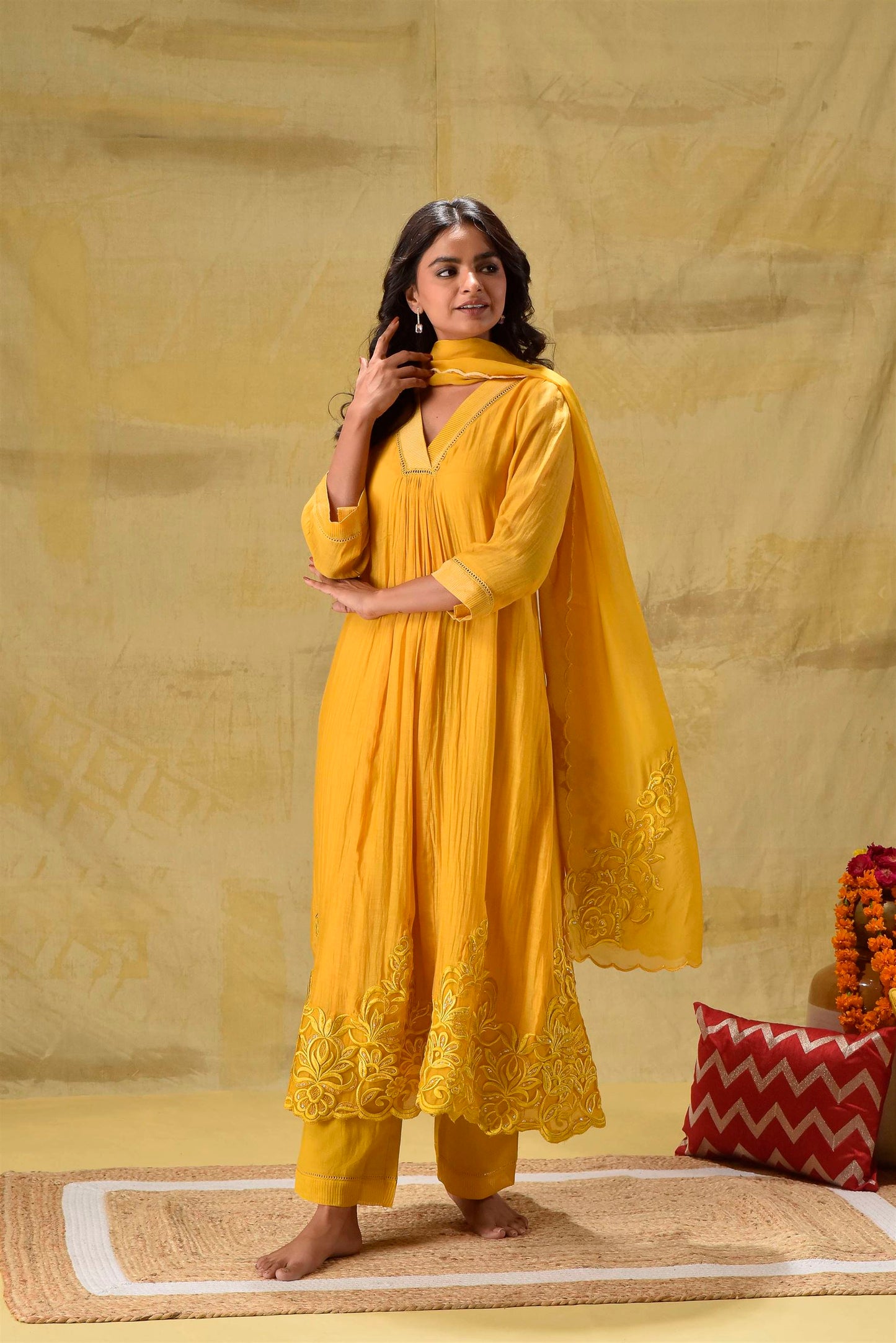 Deep Gold Chifley Suit Set