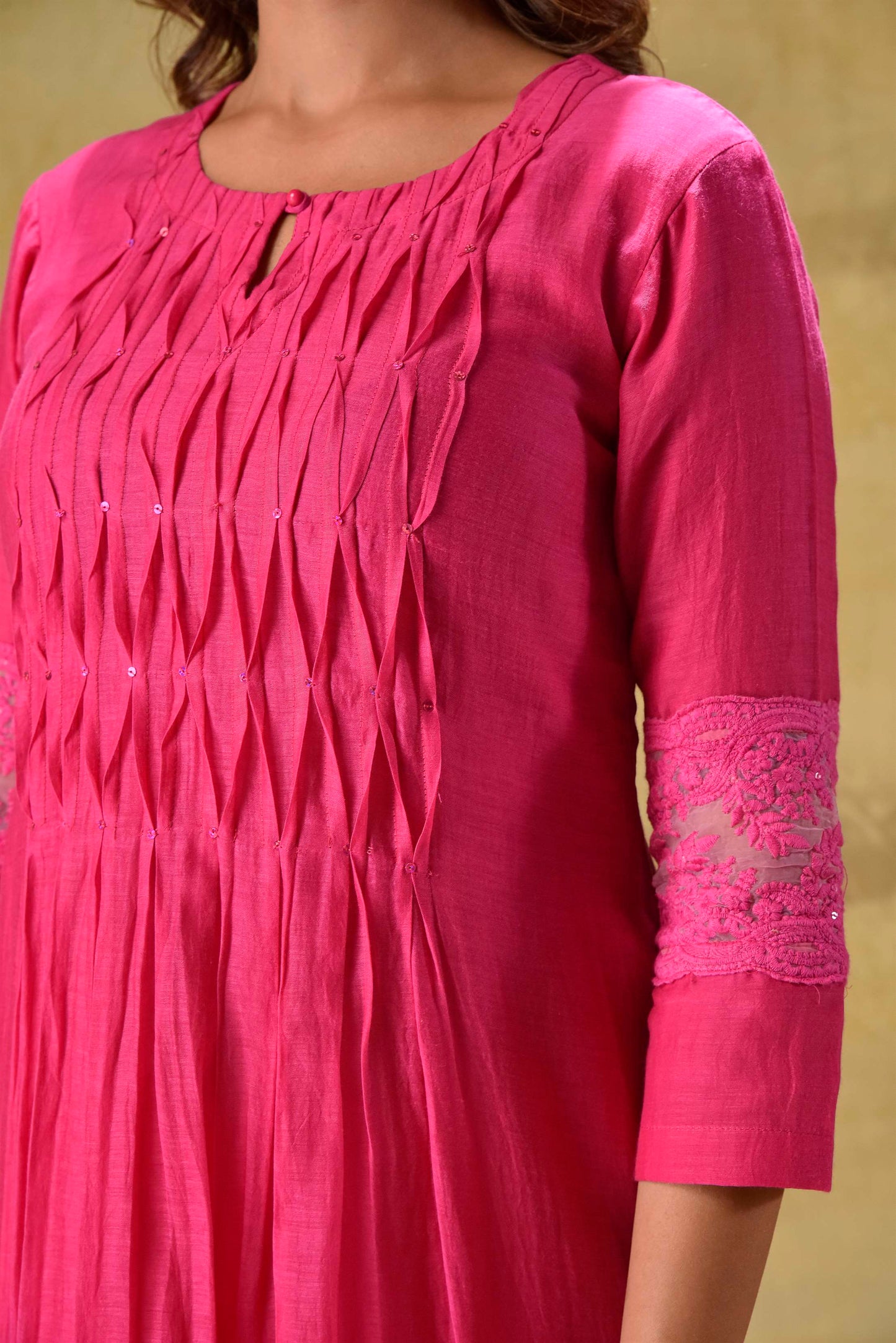 Hot Pink Lace Set