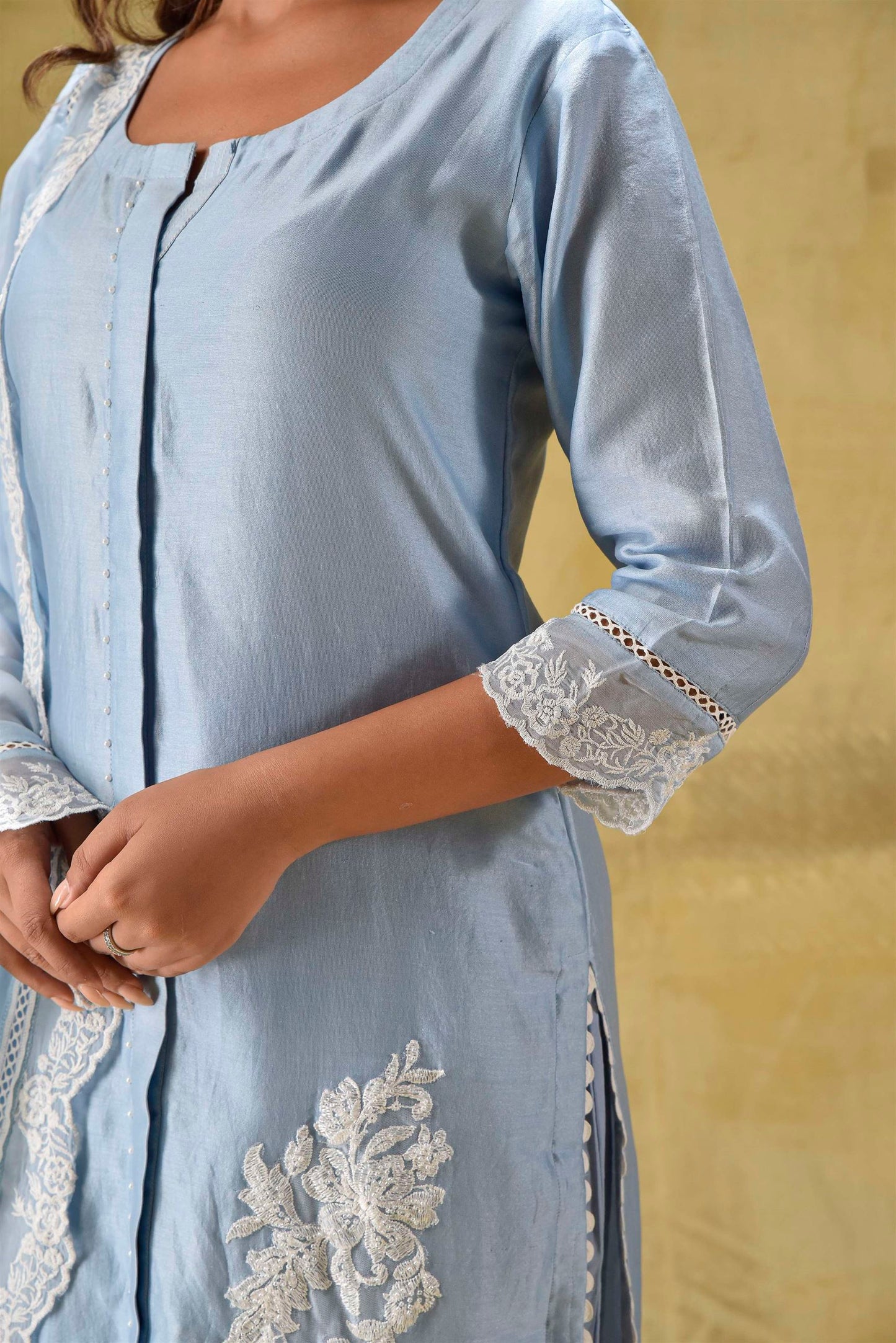 Farheen- Powder Blue suit Set