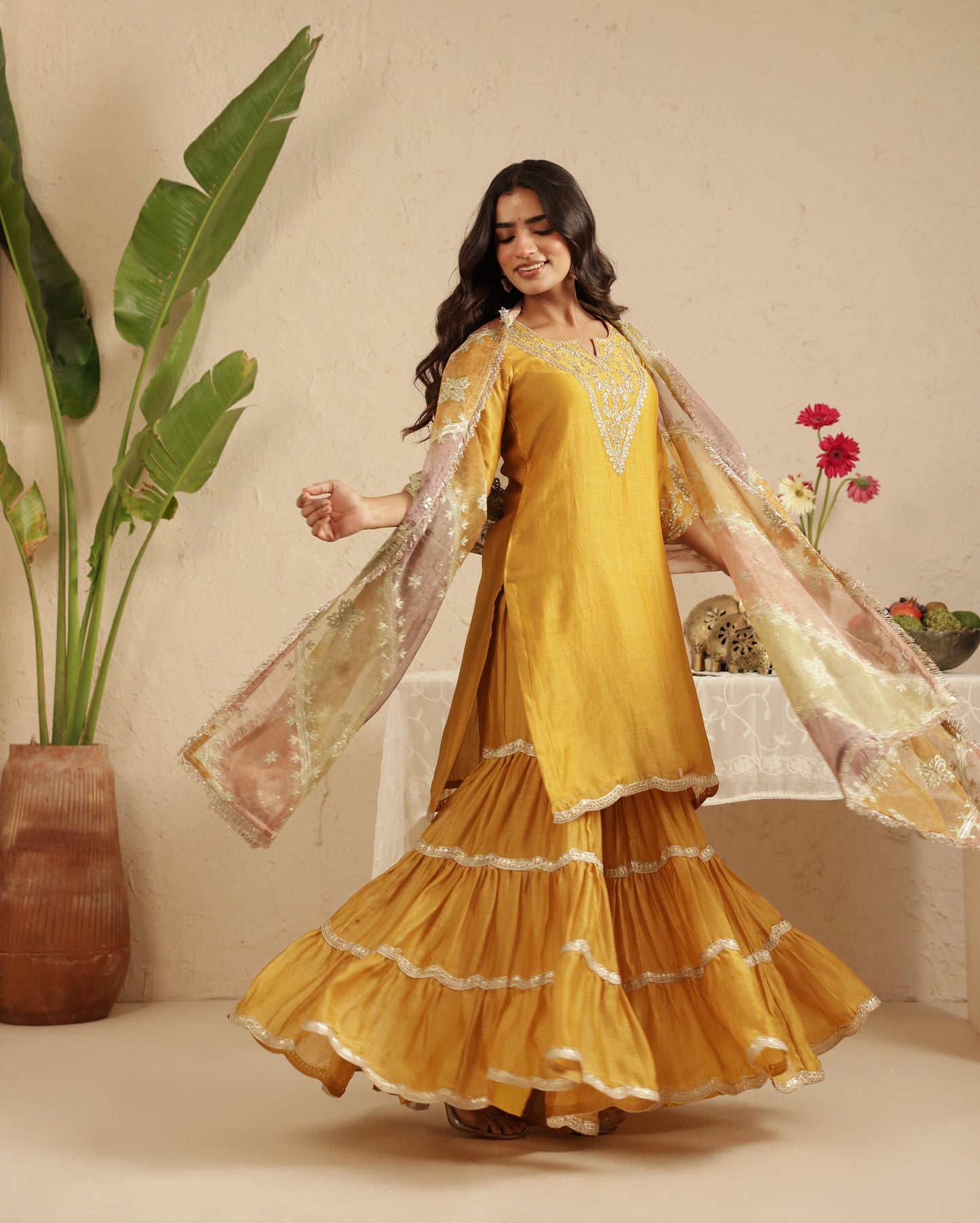 Deep Gold Garara Set