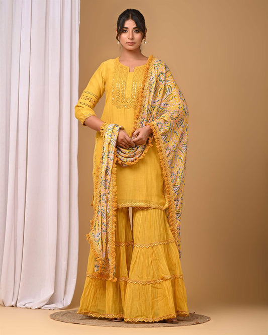 Mustard Yellow Garara Set