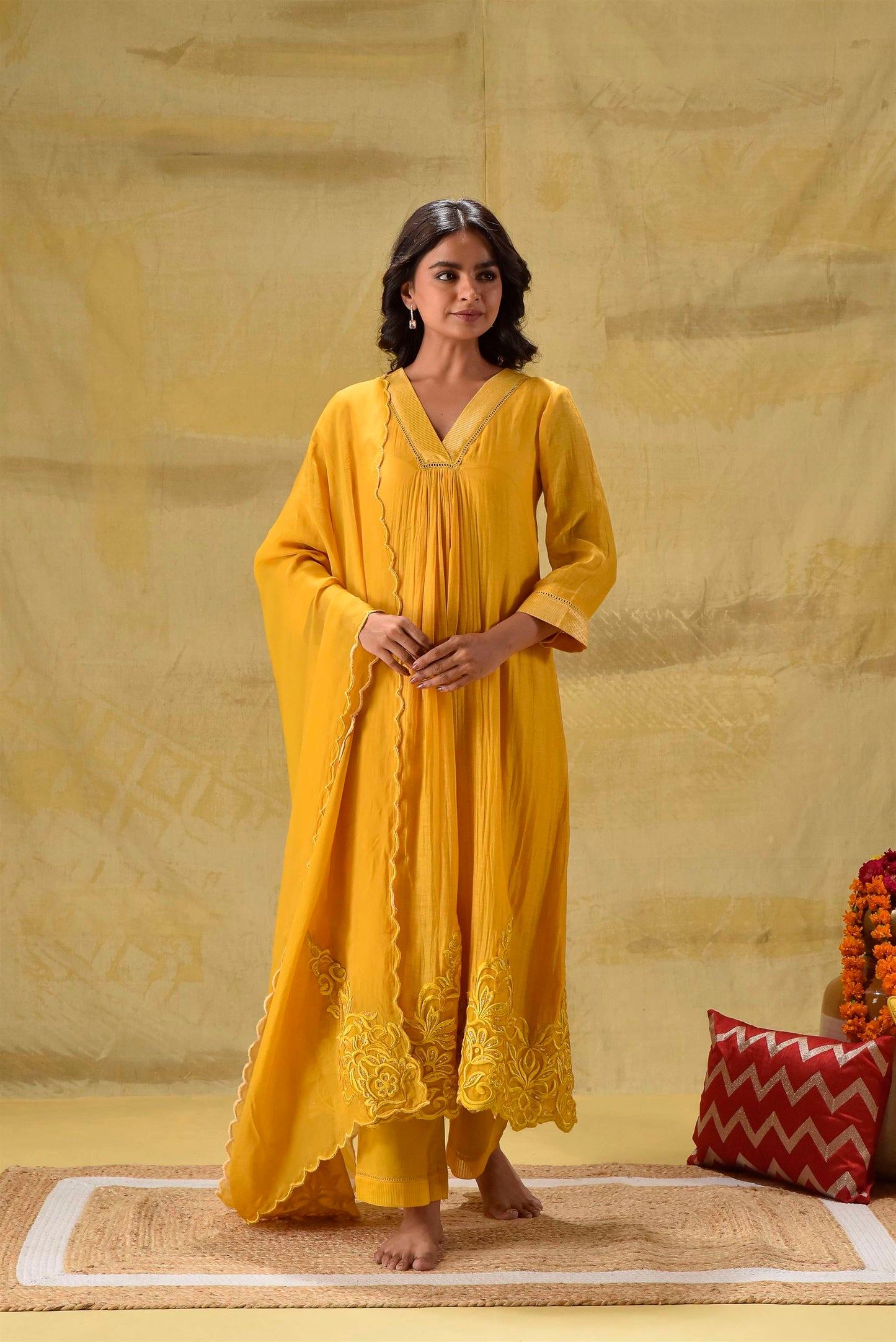 Deep Gold Chifley Suit Set