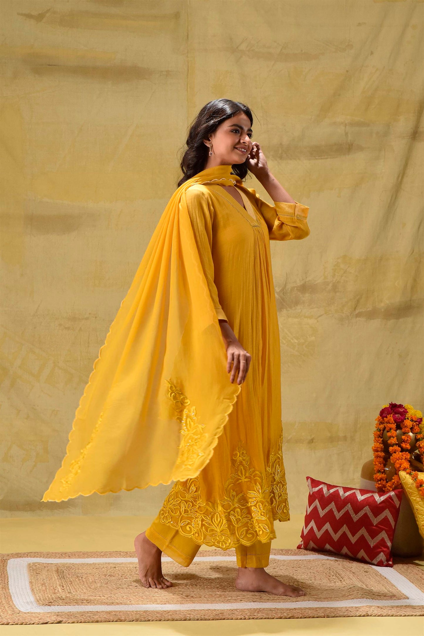 Deep Gold Chifley Suit Set
