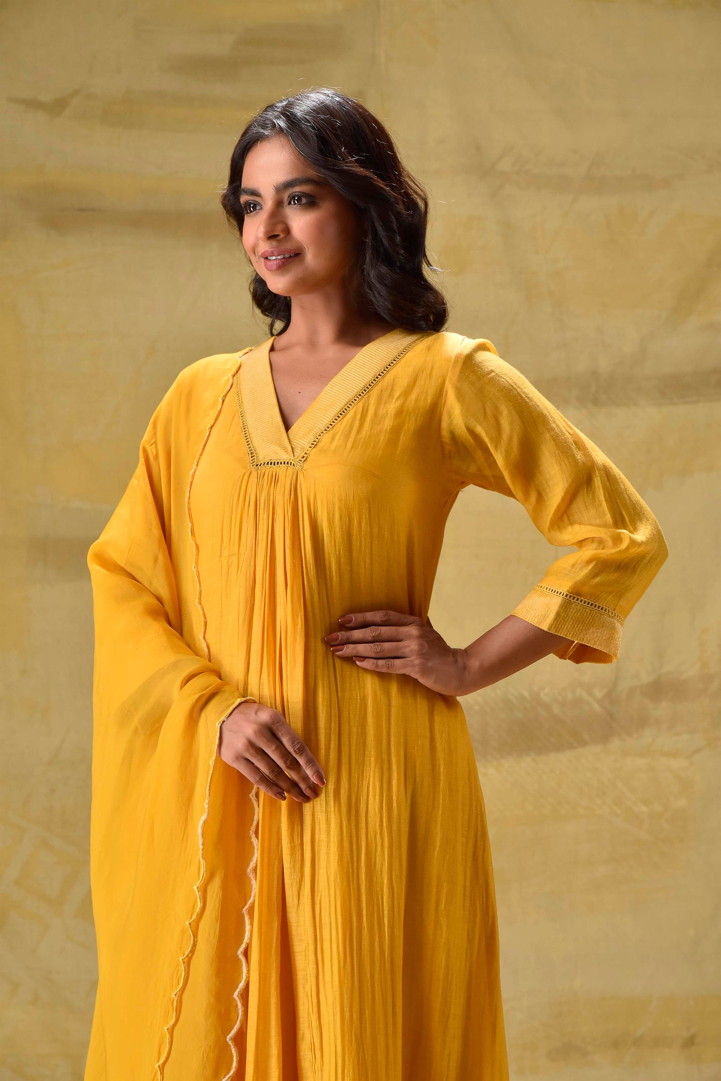 Deep Gold Chifley Suit Set