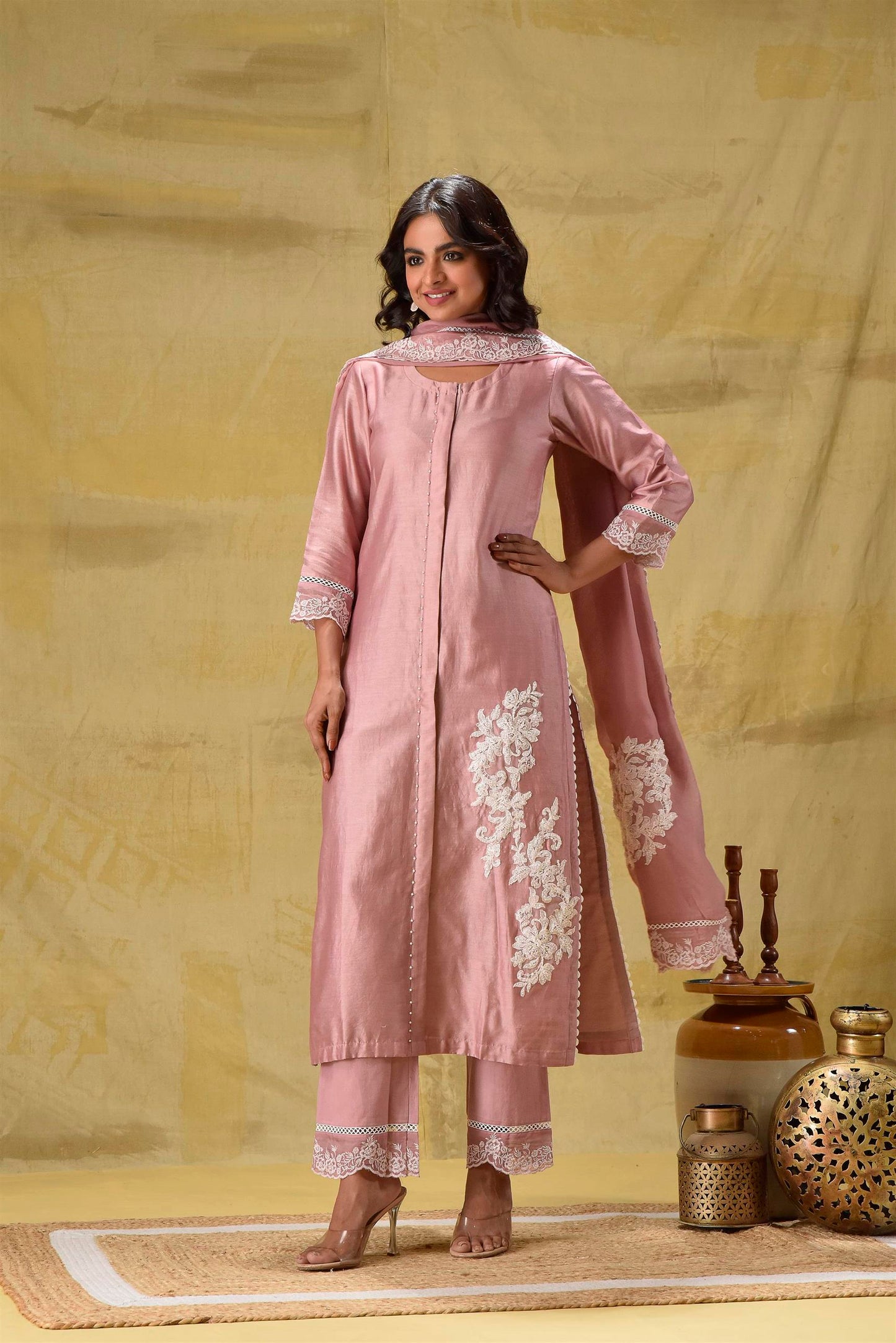 Farheen- Dusty Peach suit Set