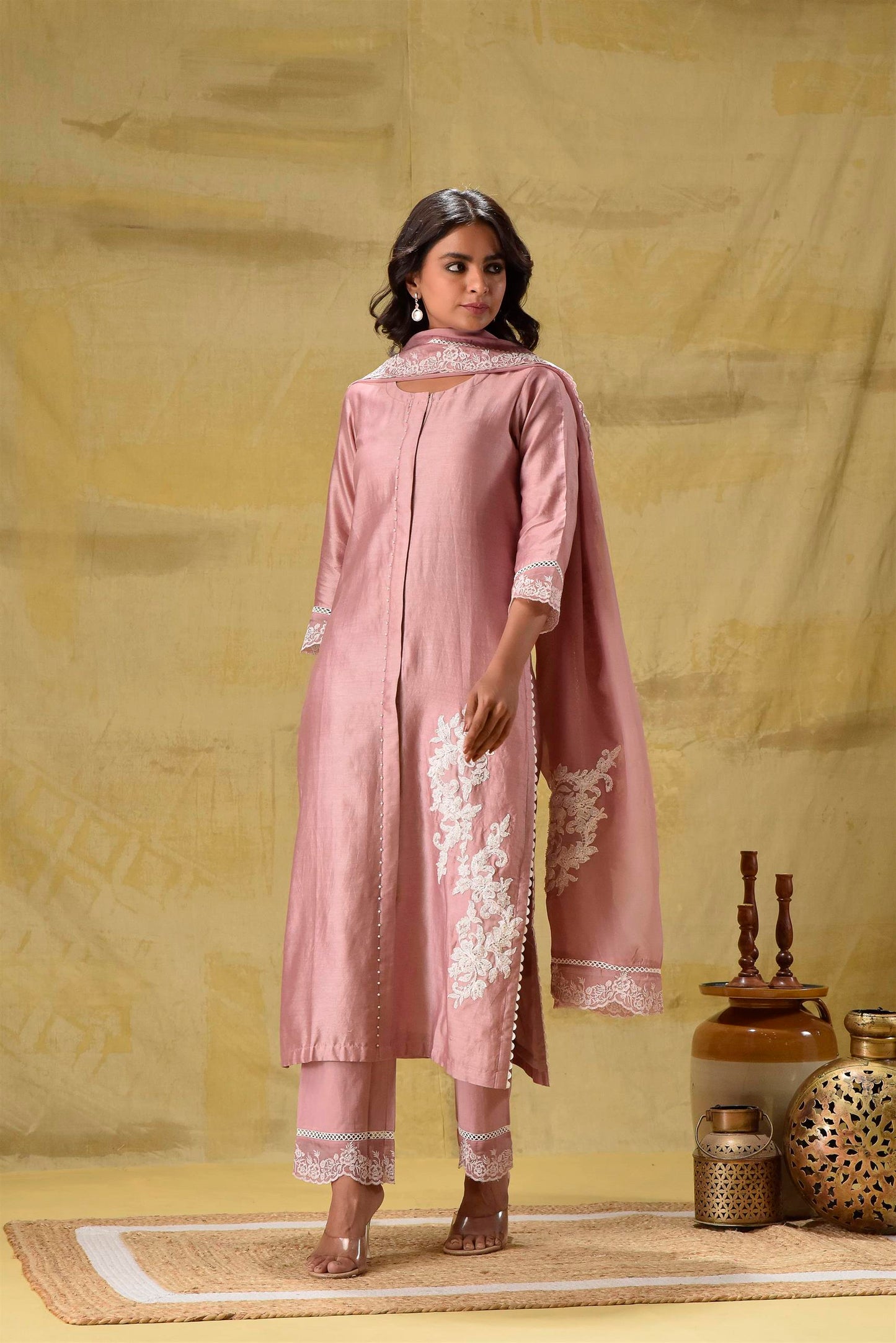 Farheen- Dusty Peach suit Set