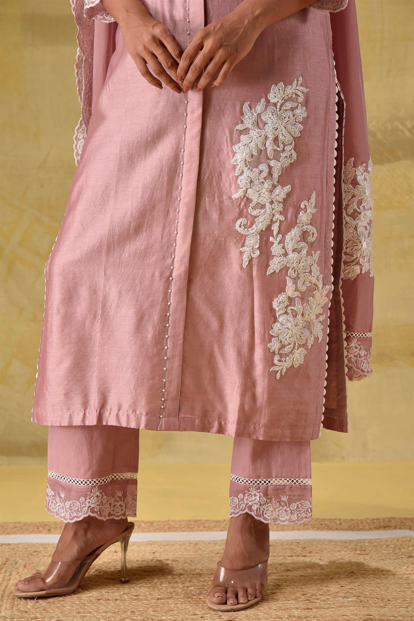 Farheen- Dusty Peach suit Set