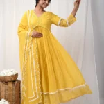 Yellow Lace Anarkali