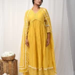 Yellow Lace Anarkali