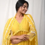 Yellow Lace Anarkali