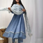 Grey Lace Anarkali