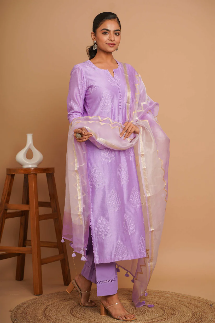 Gulabik Lavender Suit Set