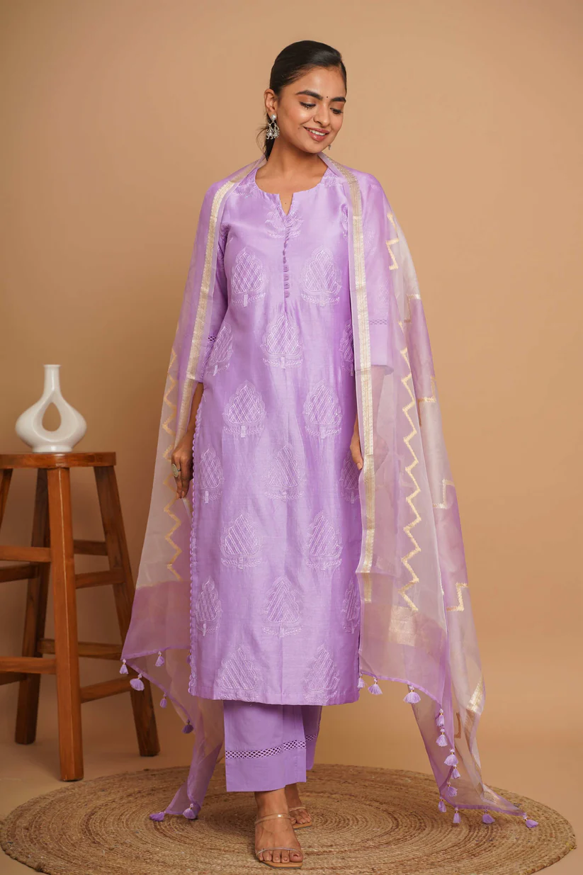 Gulabik Lavender Suit Set