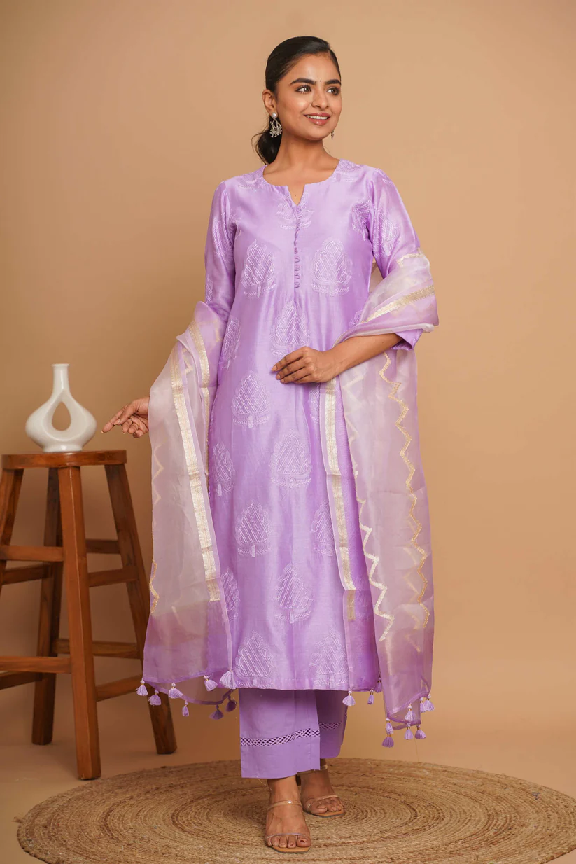Gulabik Lavender Suit Set
