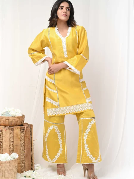 Gulabik Yellow Co-Ord Set for the Poised Women