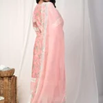 Gulabik Peach Printed Suit Set