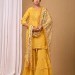 Gulabik Mustard Yellow Garara Set