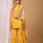 Gulabik Mustard Yellow Garara Set