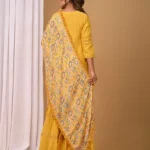 Gulabik Mustard Yellow Garara Set