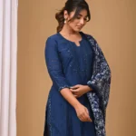 Gulabik Navy Blue Garara Set