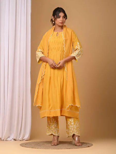 Gulabik Sunshine Yellow Suit Set