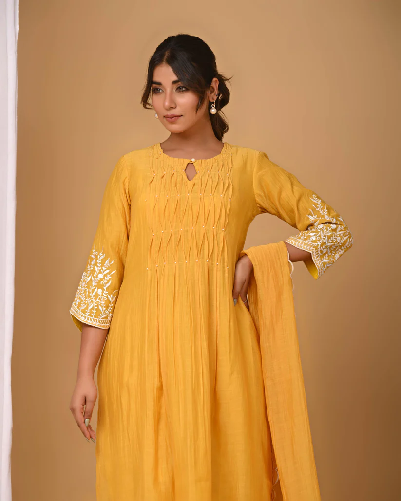 Gulabik Sunshine Yellow Suit Set