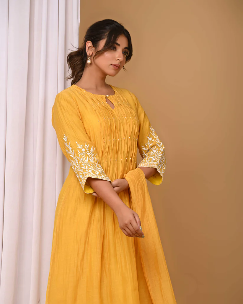 Gulabik Sunshine Yellow Suit Set