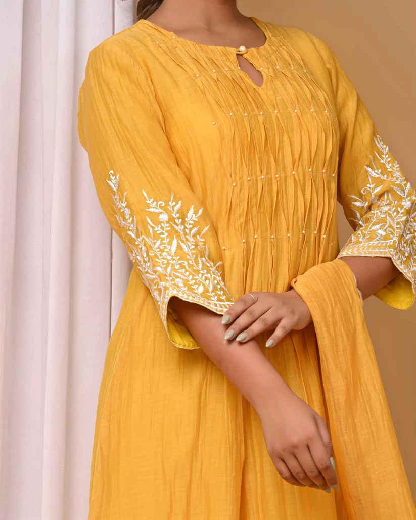 Gulabik Sunshine Yellow Suit Set