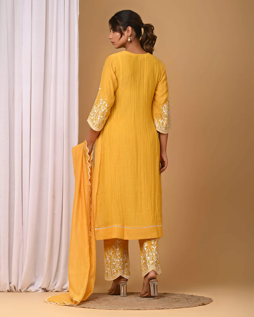 Gulabik Sunshine Yellow Suit Set