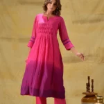 Gulabik Rani/Purple Ombre Kurta Pant Set