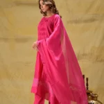 Gulabik Hot Pink Lace Set