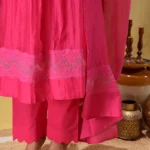 Gulabik Hot Pink Lace Set