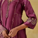 Gulabik Deep Purple Zardozi Suit Set