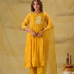 Gulabik Ambar - Deep Gold Suit Set