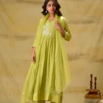 Gulabik Ambar - Lime Green Suit Set