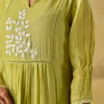 Gulabik Ambar - Lime Green Suit Set