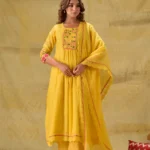 Gulabik Yellow Multicoloured Embroidery Suit Set