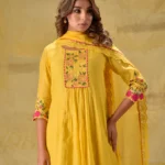 Gulabik Yellow Multicoloured Embroidery Suit Set