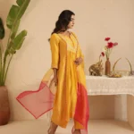 Gulabik Gold Suit Set with Tissue Kali