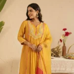 Gulabik Gold Suit Set with Tissue Kali
