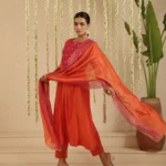 Gulabik Orange / Rani Gota Patti Suit Set