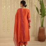 Gulabik Orange / Rani Gota Patti Suit Set