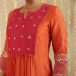 Gulabik Orange / Rani Gota Patti Suit Set