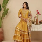 Gulabik Deep Gold Garara Set