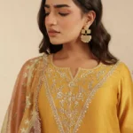 Gulabik Deep Gold Garara Set